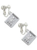 U.S. Passport Clip On Earrings