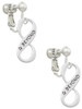 & Beyond Infinity Sign Clip On Earrings