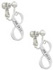 Jeremiah 29:11 Infinity Sign Clip On Earrings