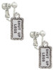 Shut Up Legs Clip On Earrings