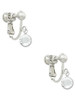 Crystal Clear Channel Drop Clip On Earrings