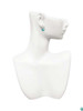 Small 3-D Teal Present with Bow Clip On Earrings