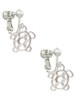 Cutout Sea Turtle Clip On Earrings