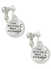 I Love You to the Moon and Back Clip On Earrings