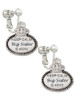 Keep Calm Big Sister is Here Clip On Earrings