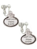 Keep Calm Mom is Here Clip On Earrings
