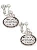 Keep Calm Godmother is Here Clip On Earrings