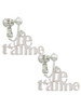 Large Je T'aime Clip On Earrings