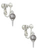 Small Golf Ball on Tee Clip On Earrings