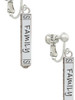 Family Bar Clip On Earrings