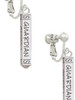 Guardian Angel Bar Clip On Earrings