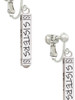 Sisters Best Friends Forever Bar Clip On Earrings