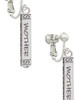 Mother Daughter Friends Forever Bar Clip On Earrings