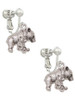 Panda with Baby Clip On Earrings