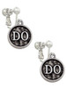 Doctor Caduceus Seal - DO Clip On Earrings
