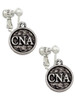 Nurse Caduceus Seal - CNA Clip On Earrings