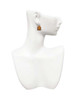 Resin Buddha Head in Frame Clip On Earrings
