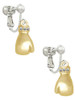 Large Gold Tone Boxing Glove Clip On Earrings
