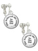 Domed She Believed She Could So She Did Clip On Earrings