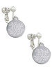 Stainless Steel Disc Stronger Braver Smarter Clip On Earrings