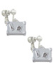 Suitcase Clip On Earrings
