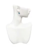 Hot Blue with Crystals Spinner Clip On Earrings