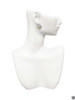 Gold Tone Big Sister Rock on Clear Crystal Heart Clip On Earrings