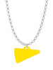 Acrylic 3/4" Yellow Megaphone Charm Necklace