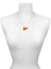 Acrylic 1.25" Orange Megaphone Charm Necklace
