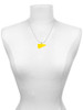Acrylic 1.25" Yellow Megaphone Charm Necklace