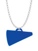 Acrylic 1.25" Royal Blue Megaphone Charm Necklace
