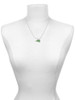 Acrylic 3/4" Green Cheer Megaphone Charm Necklace