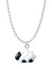 Resin White Lamb Charm Necklace
