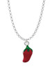 Red Jalapeno Charm Necklace