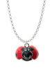 Resin Red & Black Ladybug Sweetie Charm Necklace