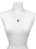 Black Sixteenth Note Charm Necklace