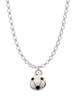 Mini Enamel Soccer ball Charm Necklace