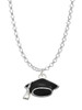 Graduation Cap Charm Necklace