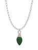 Green Christmas Light Charm Necklace