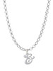 Mini Gelato Script Initial - & - Charm Necklace