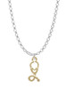 Gold Tone Stethoscope Charm Necklace