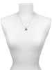 Blue Star Of David Charm Necklace
