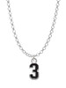 Black Number - 3 Charm Necklace
