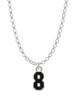 Black Number - 8 Charm Necklace