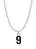 Black Number - 9 Charm Necklace