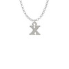 Small Greek Letter - Chi - Charm Necklace
