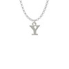 Small Greek Letter - Upsilon - Charm Necklace