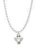 Mini Heart with Cutout Charm Necklace