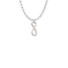 Small Elegant Infinity Sign Charm Necklace