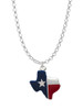 Red and Blue Texas Charm Necklace